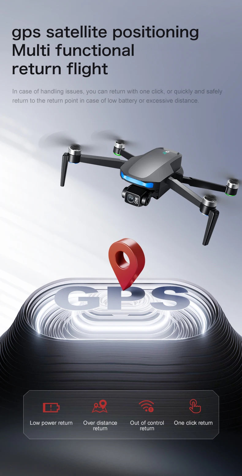 S-X1 MAX 4K Camera Drone with 3-Axis Gimbal