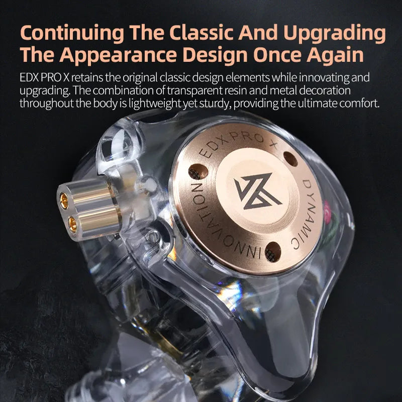 KZ EDX Pro X Dynamic HiFi In-Ear Monitor Earphones