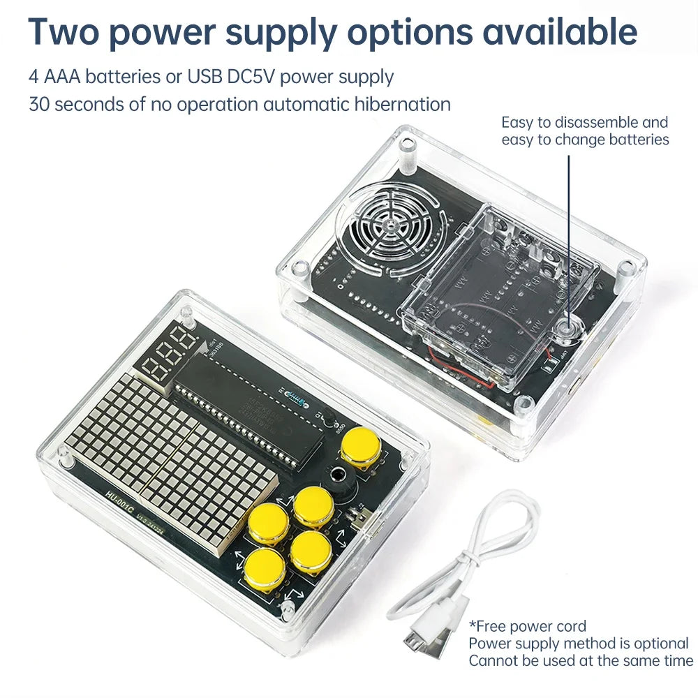 diymore 7-in-1 Pixel Game Console DIY Soldering Kit