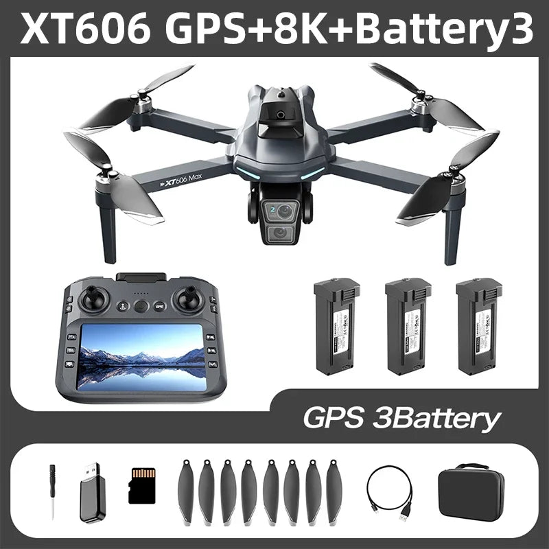 XT606 8K GPS FPV Camera Drone