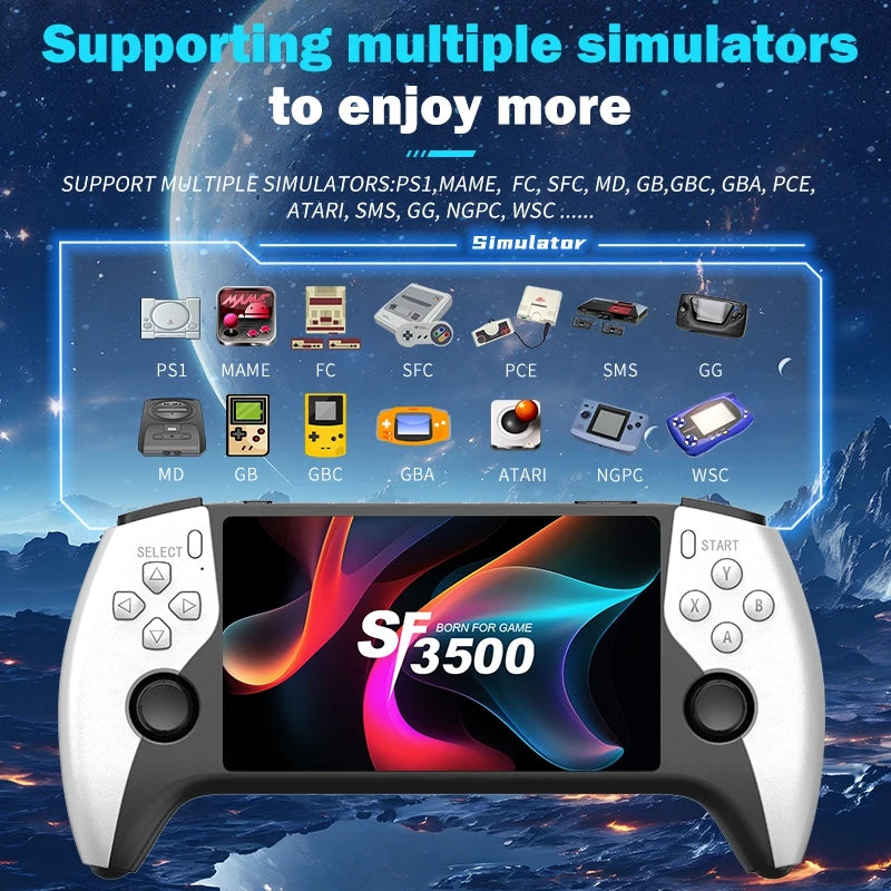 SF3500 5-Inch Retro Handheld Game Console