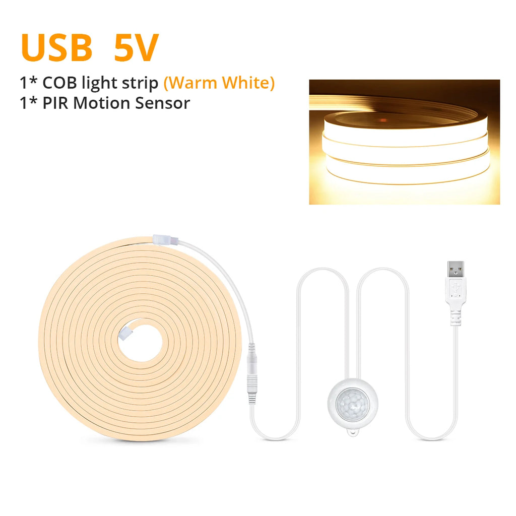 Gyarfas Motion Sensor COB LED Strip Light